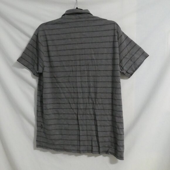 MEXX | xl - extra large | Men's Striped Grey Polo Short Sleeve Shirt - Picture 2 of 15